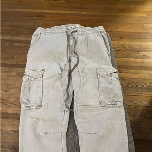 PacSun Light Gray Cargo Pants